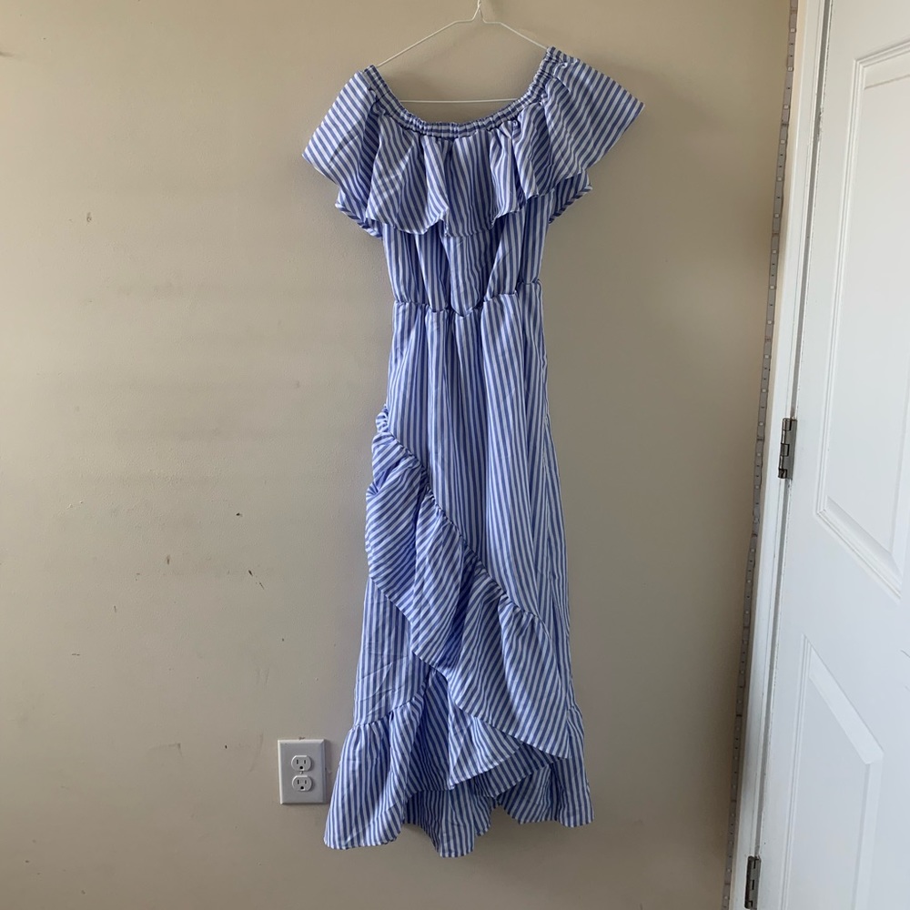 Gorgeous Love J Blue and White Max Dress
